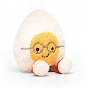 Huge Jellycat Amuseable Boiled Egg Geek 28 CM X 18 CM | 71492ZYSI