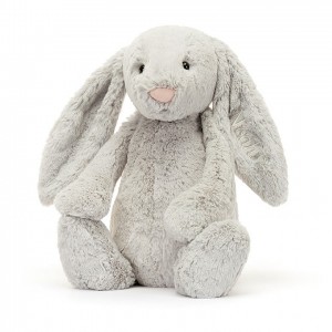 Huge Jellycat Personalised Bashful Silver Bunny 51 CM X 21 CM | 37284PDRG