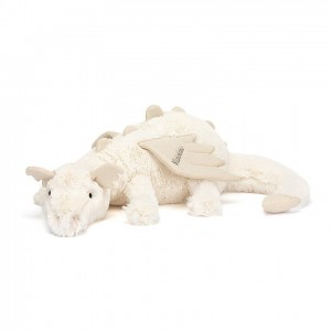 Huge Jellycat Personalised Snow Dragon 19 CM X 66 CM | 57932NKSI