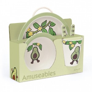 Jellycat Amuseable Avocado Bamboo Set 25 CM X 7 CM | 51298SYEI