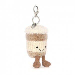 Jellycat Amuseable Coffee-To-Go Bag Charm 18 CM X 5 CM | 42386MTWO