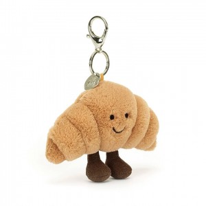 Jellycat Amuseable Croissant Bag Charm 16 CM X 13 CM | 43962KNFA