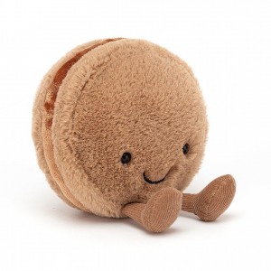 Jellycat Amuseable Macaron Chocolate 10 CM X 11 CM | 74912VOGN