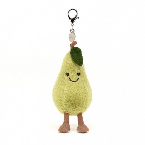 Jellycat Amuseable Pear Bag Charm 14 CM X 8 CM | 25196WATZ