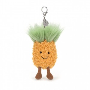 Jellycat Amuseable Pineapple Bag Charm 10 CM X 8 CM | 52049HIPO