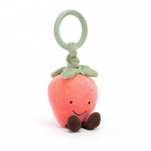 Jellycat Amuseable Strawberry Jitter 13 CM X 4 CM | 61085XYAW