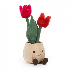 Jellycat Amuseable Tulip Pot 30 CM X 11 CM | 32678JLXY