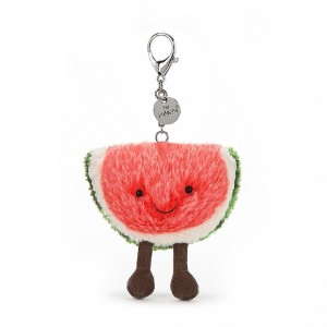 Jellycat Amuseable Watermelon Bag Charm 8 CM X 12 CM | 31658RDYN