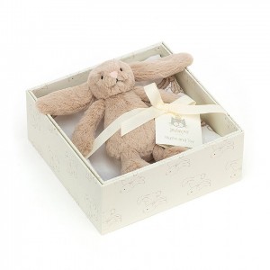 Jellycat Bashful Beige Bunny Gift Set 18 CM X 18 CM | 45629TYNI