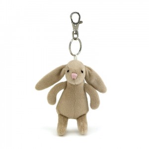 Jellycat Bashful Beige Bunny Keyring 15 CM | 85397VXTG