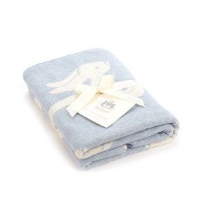 Jellycat Bashful Blue Bunny Blanket 102 CM X 76 CM | 40216THCD