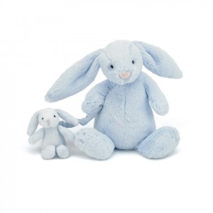 Jellycat Bashful Blue Bunny Musical Pull 23 CM | 94507XFSP