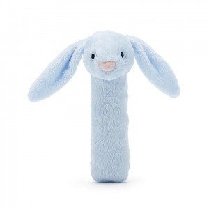 Jellycat Bashful Blue Bunny Squeaker Toy 14 CM | 95863SNAJ