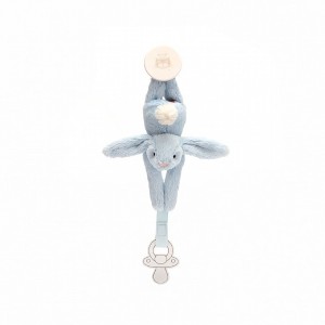 Jellycat Bashful Blue Dummy Holder 19 CM X 4 CM | 48639WABT