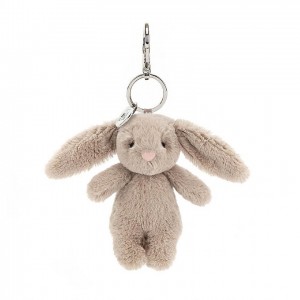Jellycat Bashful Bunny Beige Bag Charm 17 CM X 3 CM | 48593FYXT