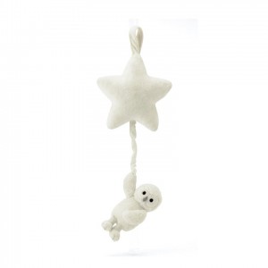 Jellycat Bashful Owl Star Musical Pull 12 CM X 17 CM | 35721VXBT