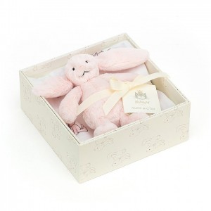 Jellycat Bashful Pink Bunny Gift Set 18 CM X 18 CM | 05249QHCE