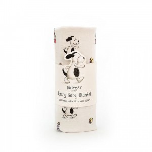 Jellycat Bashful Puppy Jersey Blanket 90 CM X 68 CM | 63042CZNY