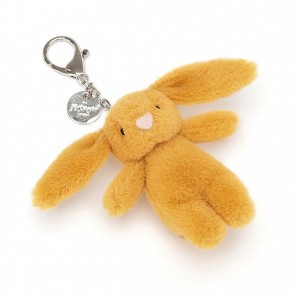Jellycat Bashful Saffron Bunny Bag Charm 8 CM X 4 CM | 23860XNZA