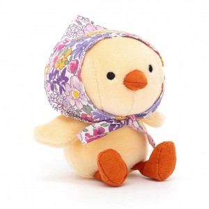 Jellycat Betty Bonnet Yellow Chick 11 CM X 5 CM | 62804PQOF