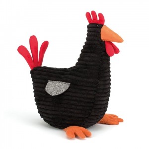 Jellycat Black Folly Rooster 27 CM X 22 CM | 69427FSQD