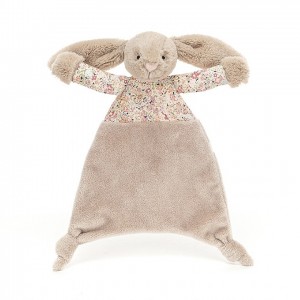 Jellycat Blossom Bea Beige Bunny Comforter 25 CM X 22 CM | 63251USAP