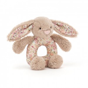 Jellycat Blossom Bea Beige Bunny Grabber 13 CM X 8 CM | 96538ANGJ