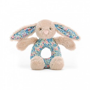 Jellycat Blossom Beige Bunny Grabber 13 CM X 8 CM | 91254CVXS