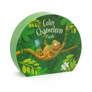 Jellycat Colin Chameleon Puzzle 23 CM X 20 CM | 46287KVIX