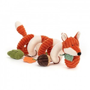 Jellycat Cordy Roy Baby Fox Spiral Activity Toy 13 CM X 12 CM | 43029YZLP