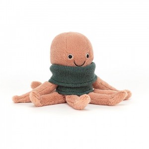 Jellycat Cozy Crew Octopus 13 CM X 17 CM | 41276ULPQ