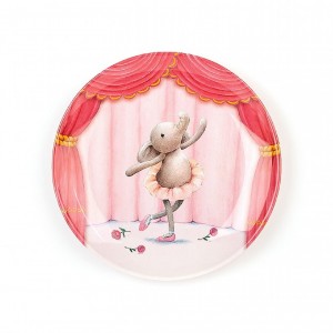 Jellycat Elly Ballerina Melamine Plate 21 CM X 21 CM | 59871HJAU