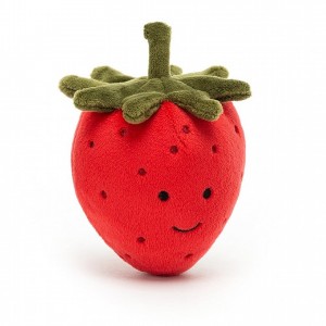 Jellycat Fabulous Fruit Strawberry 8 CM X 7 CM | 75386VBYX