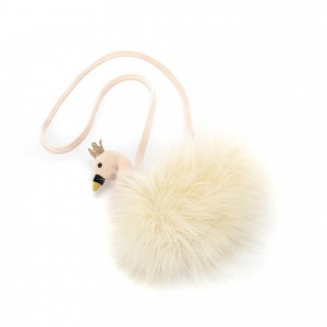 Jellycat Fancy Swan Bag 21 CM X 8 CM | 36901BWQV