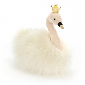 Jellycat Fancy Swan Fluffy 37 CM X 16 CM | 70869EWFP