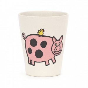 Jellycat Farm Tails Bamboo Cup 9 CM X 7 CM | 24986ZFWJ