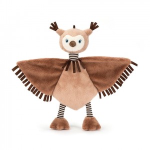 Jellycat Flapper Owl Soother 23 CM X 27 CM | 02678RDTJ