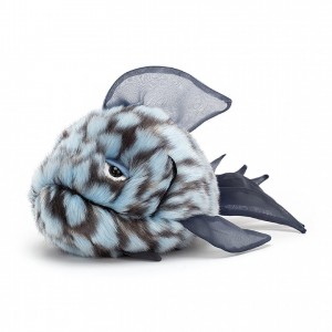 Jellycat Grumpy Fish Blue 14 CM X 22 CM | 63458IVFU