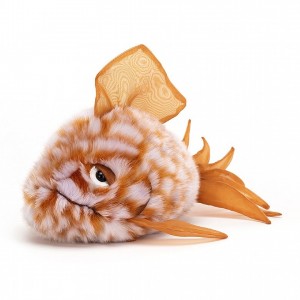 Jellycat Grumpy Fish Orange 14 CM X 22 CM | 61438EKNS