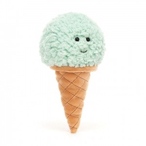 Jellycat Irresistible Ice Cream Mint 18 CM X 8 CM | 92104FDTR