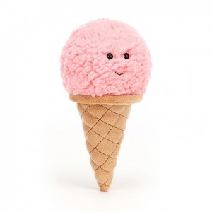 Jellycat Irresistible Ice Cream Strawberry 18 CM X 8 CM | 95043ZQGR