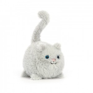 Jellycat Kitten Caboodle Grey 10 CM X 10 CM | 63825YJVO