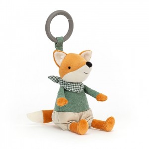 Jellycat Little Rambler Fox Rattle 14 CM X 7 CM | 38214LKNA