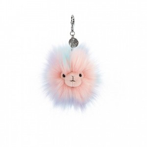 Jellycat Lovely Llama Bag Charm 7 CM X 7 CM | 26870BNGP