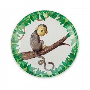 Jellycat Mattie Monkey Melamine Plate 20 CM X 20 CM | 84971NHYE