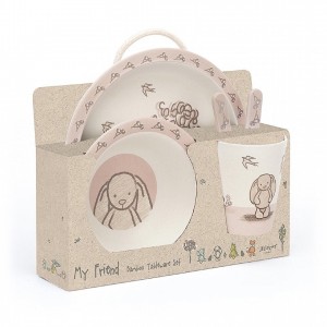 Jellycat My Friend Bunny Bamboo Set 25 CM X 7 CM | 31682ZRAN