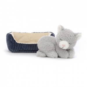 Jellycat Napping Nipper Cat 10 CM X 14 CM | 38591OEWD
