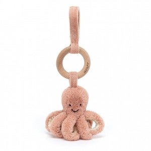 Jellycat Odell Octopus Wooden Ring Toy 21 CM X 5 CM | 61795ZMCA
