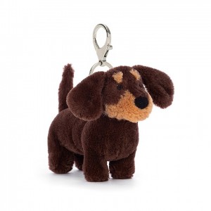 Jellycat Otto Sausage Dog Bag Charm 11 CM X 4 CM | 63427KQIN