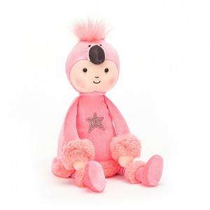 Jellycat Perky Flamingo Flapper 30 CM X 7 CM | 56831YCNZ